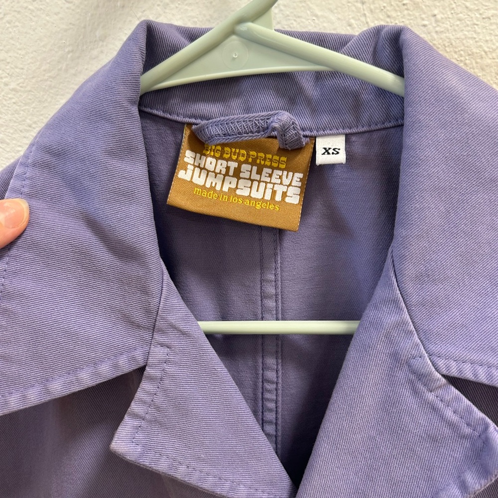 Big Bud Press Short Sleeve Jumpsuit in Faded Grape - Picture 3 of 5